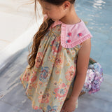 Bachaa -  Ice Flow Blouse & Short Set Watercolor Print