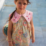 Bachaa -  Ice Flow Blouse & Short Set Watercolor Print