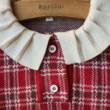 Bonjour Diary :: Red Checks Polo