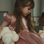 Konges Sloejd Fia Dress GRS Silver Pink - child wearing silver pink party dress