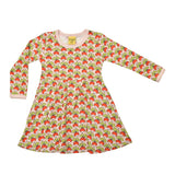 Duns :: Long Sleeve Skater Dress Pink Radish Dogwood