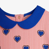 Mini Rodini :: Outlined Hearts Aop Ss Dress Pink