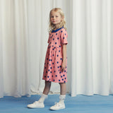 Mini Rodini :: Outlined Hearts Aop Ss Dress Pink