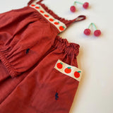 Bobo Choses :: Pockets Woven Skirt Burgundy Red