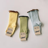 Collegien :: Delphine Lettuce Trim Ribbed Socks 420