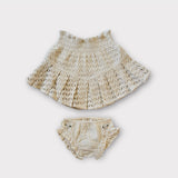 Bonjour Diary :: Skirt & Panty Set Natural Lace