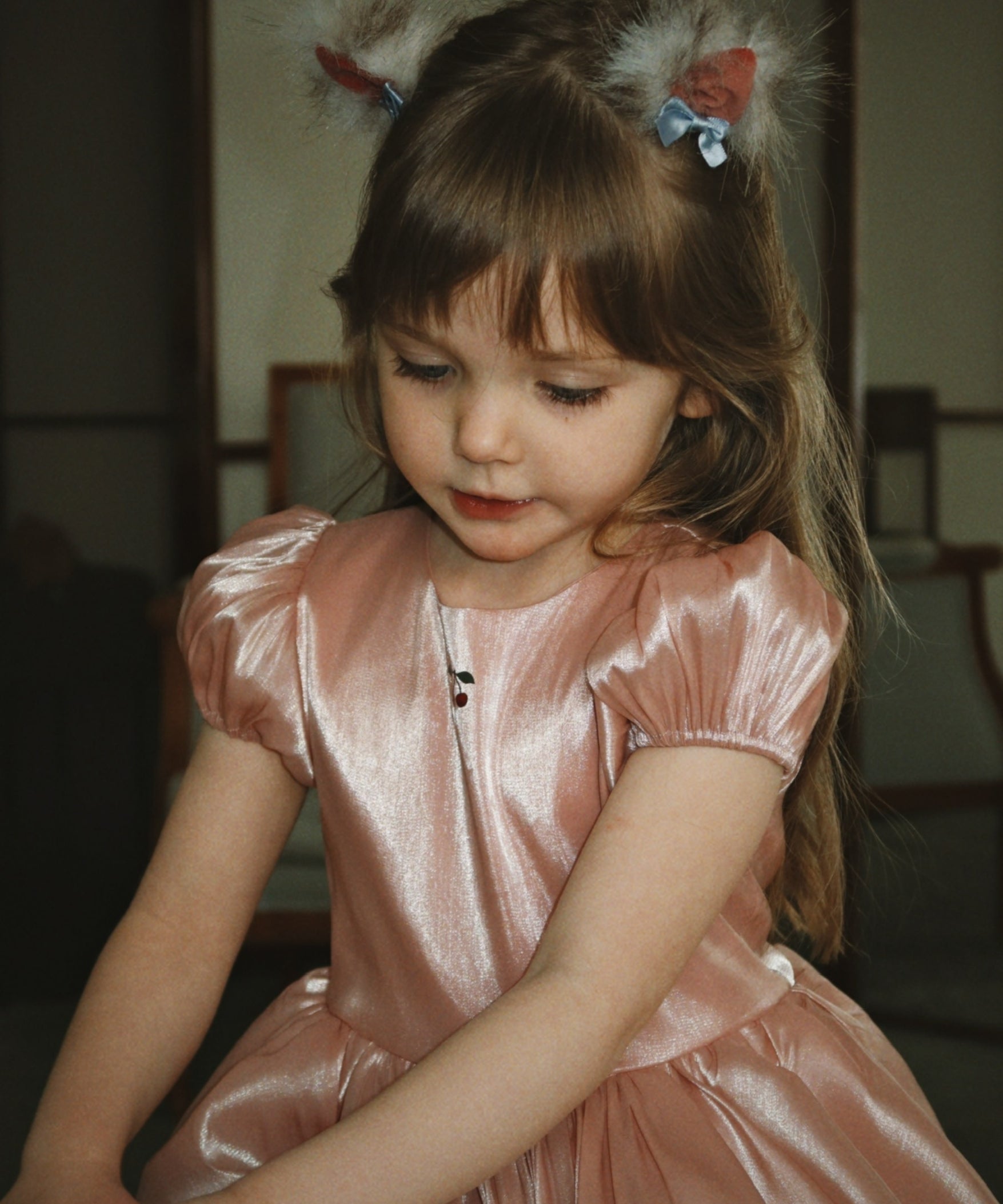 Konges Sloejd Fia Dress GRS Silver Pink - styled worn look