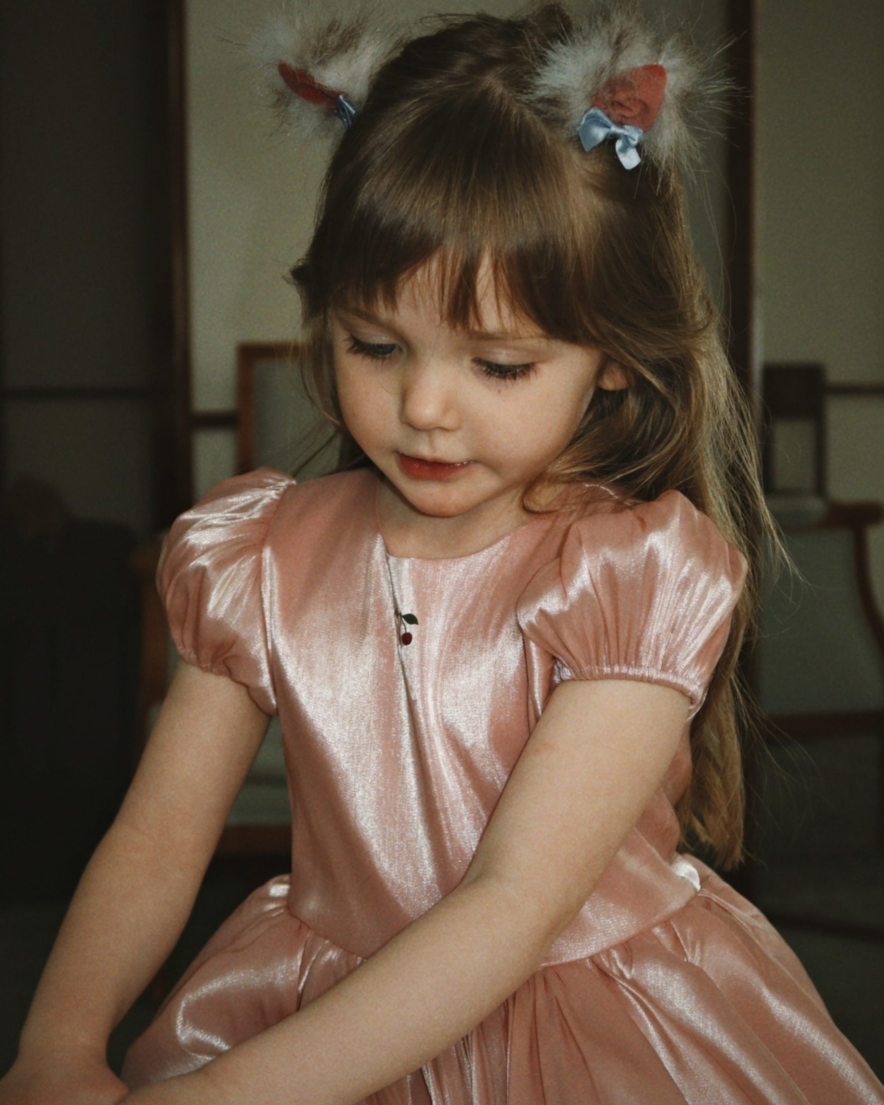 Konges Sloejd Fia Dress GRS Silver Pink - styled worn look