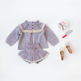 Misha And Puff -  Ruffle Cardigan Mist