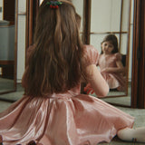 Konges Sloejd Fia Dress GRS Silver Pink - girls party dress worn