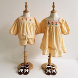Emile Et Ida :: Blouse Vichy Jaune Brode