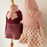 Iver and Isla :: Lace-Edge Cap Blush