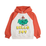 Bobo Choses -  Hello Joy Ranglan Sleeves Hoodie