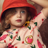 Mini Rodini :: Parrots Aop Ballet Ss Tee Pink
