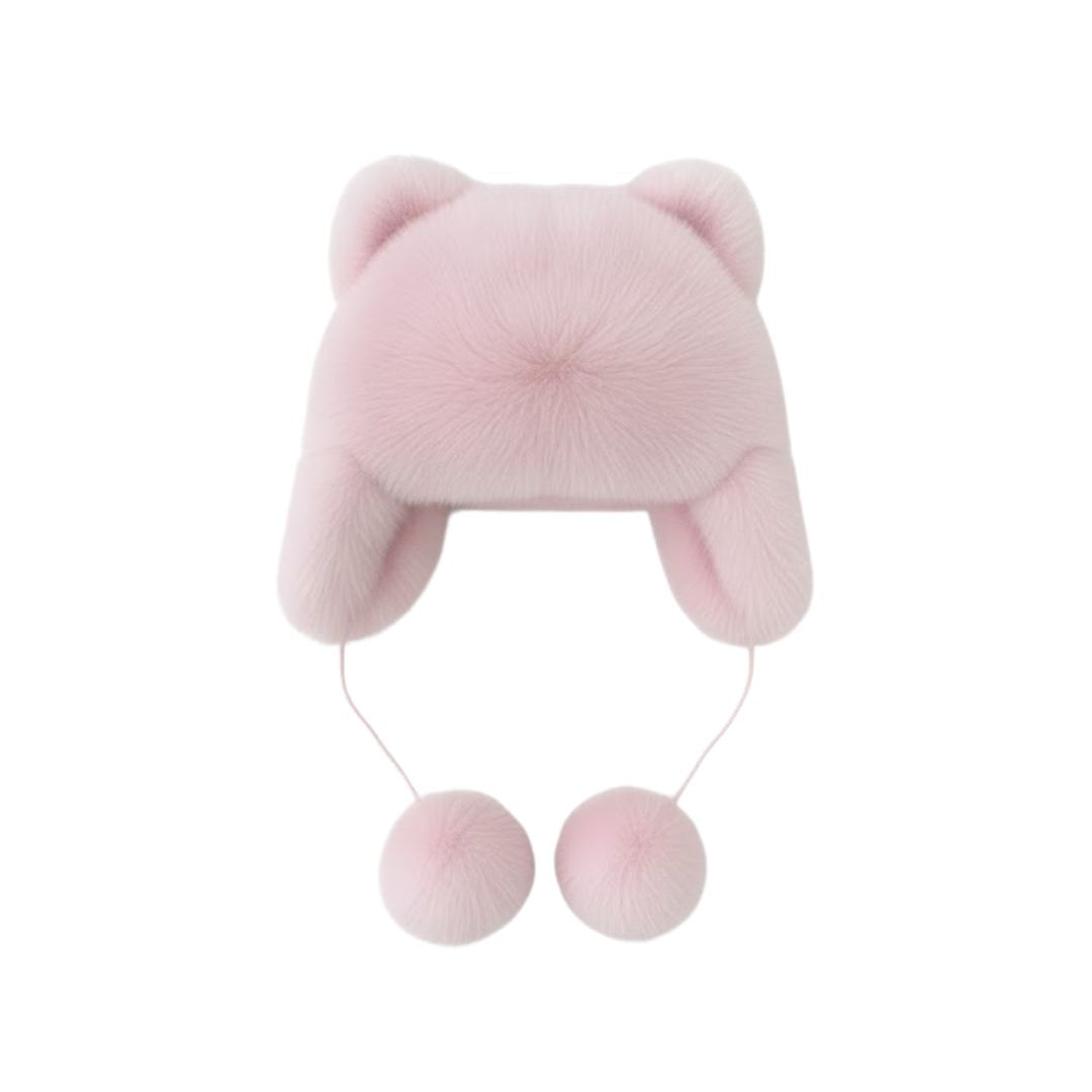 [Pre - Order] Mi Loves :: Fox Fur Kitty Hat Onesize - 3 Colors