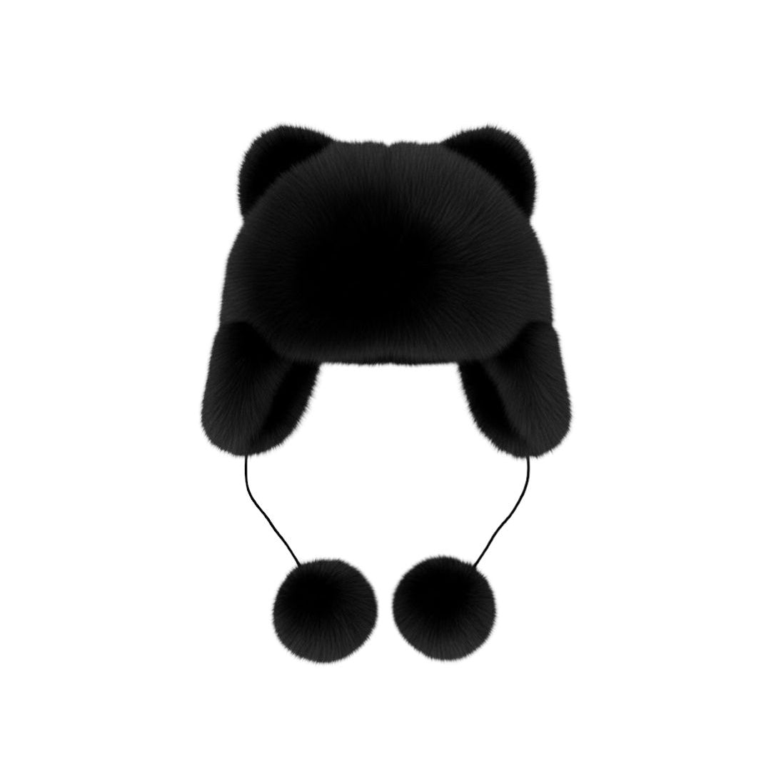 [Pre - Order] Mi Loves :: Fox Fur Kitty Hat Onesize - 3 Colors