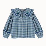 Emile Et Ida - Blouse Grand Col Carreau Carreaux Celestine