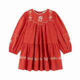 Emile Et Ida - Robe Brodee Griotte