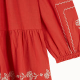 Emile Et Ida - Robe Brodee Griotte