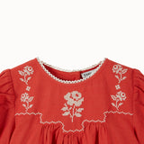 Emile Et Ida - Robe Brodee Griotte