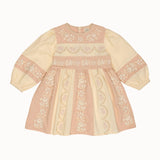 Apolina -  Wilma Dress Dried Rose/Cream