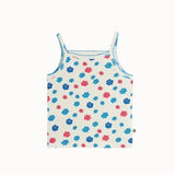 Mini Rodini - Flowers Aop Picot Edge Pointelle Tank Top Multi