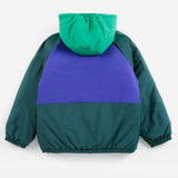 Bobo Choses - Almost Moire All Over Reversible Anorak Navy Blue