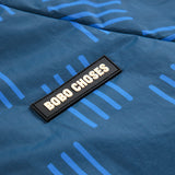 Bobo Choses - Almost Moire All Over Reversible Anorak Navy Blue