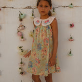 Bachaa -  Azur Dress Watercolor Print