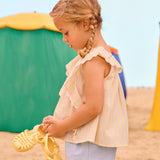 루이스 미샤 :: 블라우스 지아 옐로우 써니 스트라이프 