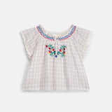 [Coming soon] Louise Misha :: Blouse Perla Cream Cruise Checks