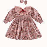 Bonjour Diary - Tunic With Hair Clip Blue Flower Field Print