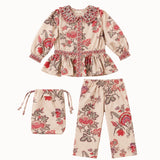 Bonjour Diary - Pyjama Set With Pouch Vence Print