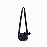 Bonjour Diary - Small Pouch Indigo Tulle Gold Heart Print