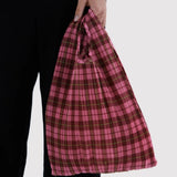 Baggu - Pleated Baggu Azalea Pink Tartan