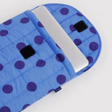 Baggu - Puffy Laptop Sleeve 16" Blue Polka Dot