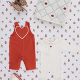 Bebe Organic - Maya Overall Denim Zigzag