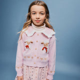 Bebe Organic - Laurel Cardigan Lambs Jaquard Knit