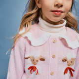 Bebe Organic - Laurel Cardigan Lambs Jaquard Knit