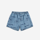Bobo Choses :: Pickles The Dog All Over Denim Short Kids