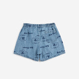 Bobo Choses :: Pickles The Dog All Over Denim Short Kids