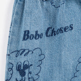 Bobo Choses :: Pickles The Dog All Over Denim Short Kids