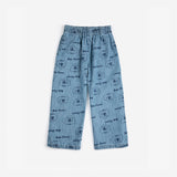 Bobo Choses :: Pickles The Dog All Over Denim Short Kids