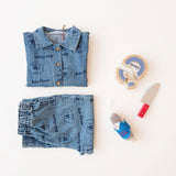 Bobo Choses -  Pickle The Dog All Over Denim Shirt