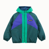 Bobo Choses - Almost Moire All Over Reversible Anorak Navy Blue