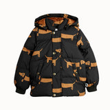 [Pre-Order] Mini Rodini - Dog Aop Hooded Puffer Black