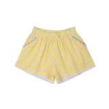 Kidsagogo :: Rosalia Short Lime Blossom Stripe