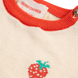 Bobo Choses :: Pixel Strawberry Knitted T-Shirt-Baby