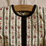 Bonjour Diary :: Dress Coat & Scarf Tapestry Kaki Stripe Print