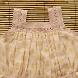 Bonjour Diary :: Eleonore Dress Flowers Lurex Light Pink Chanderi